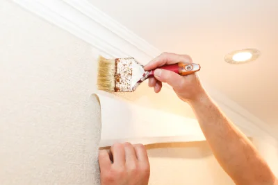 Pose de papier peint au Raincy — revêtements muraux et toiles de verre